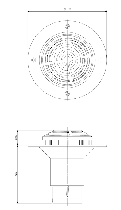SPoutlet component sizes
